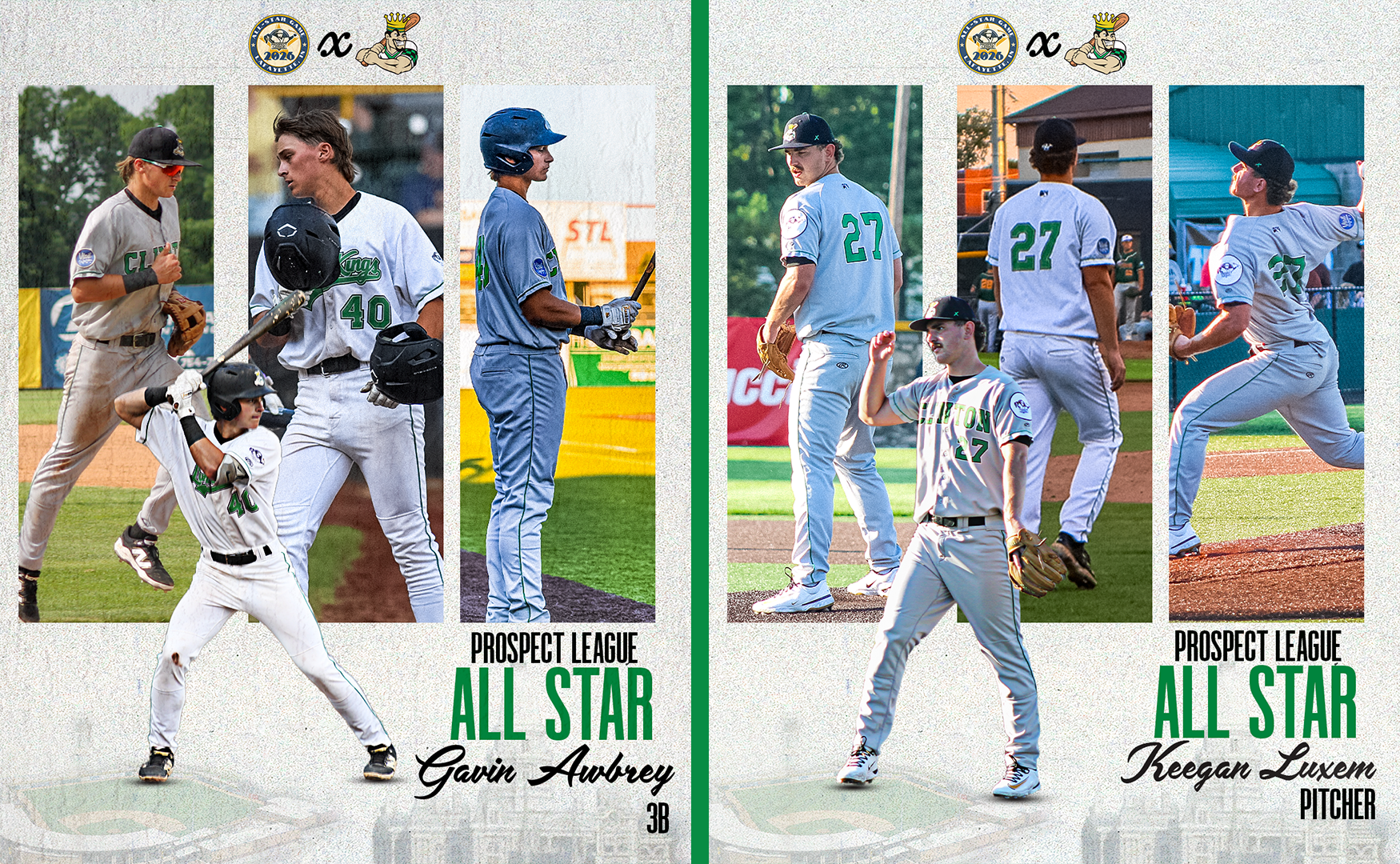 Gavin Awbrey and Keegan Luxem selected as 2026 Prospect League All-Stars